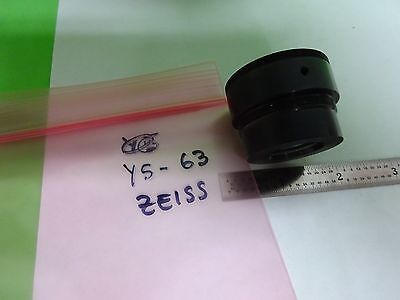 MICROSCOPE PART BRASS MOUNTED LENS from ZEISS GERMANY OPTICS AS IS BIN#Y5-63