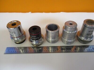 LOT LENSES OBJECTIVE OPTICS MICROSCOPE PART AS PICTURED &1E-C-94