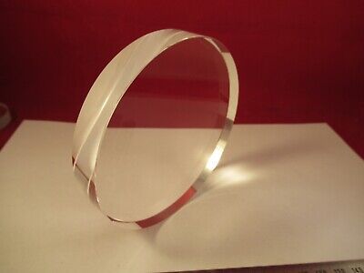 OPTICAL FLAT 4" DIAMETER FUSED SILICA 1/10 WAVE LASER OPTICS AS PICTURED 29-A-02