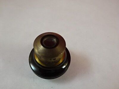 MICROSCOPE PART ANTIQUE BRASS OBJECTIVE CARL ZEISS JENA OPTICS AS IS N5-A-16