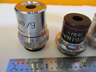 LOT LENSES OBJECTIVE OPTICS MICROSCOPE PART AS PICTURED &1E-C-94