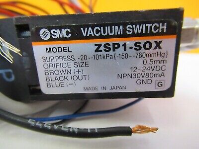 SMC AIR PNEUMATIC CONTROL VACUUM SWITCH ZSP1-S0X BLOCK AS PICTURED &27-B-05