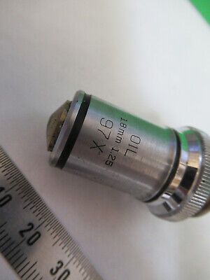 VINTAGE OBJECTIVE BAUSCH LOMB 97X OPTICS MICROSCOPE PART AS PICTURED &A9-B-19