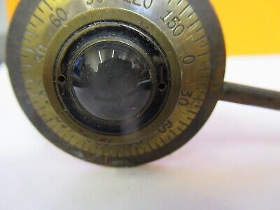 FOR PARTS ANTIQUE BRASS ROTATION KNOB LEVER OLD MICROSCOPE AS PICTURED &7B-B-05