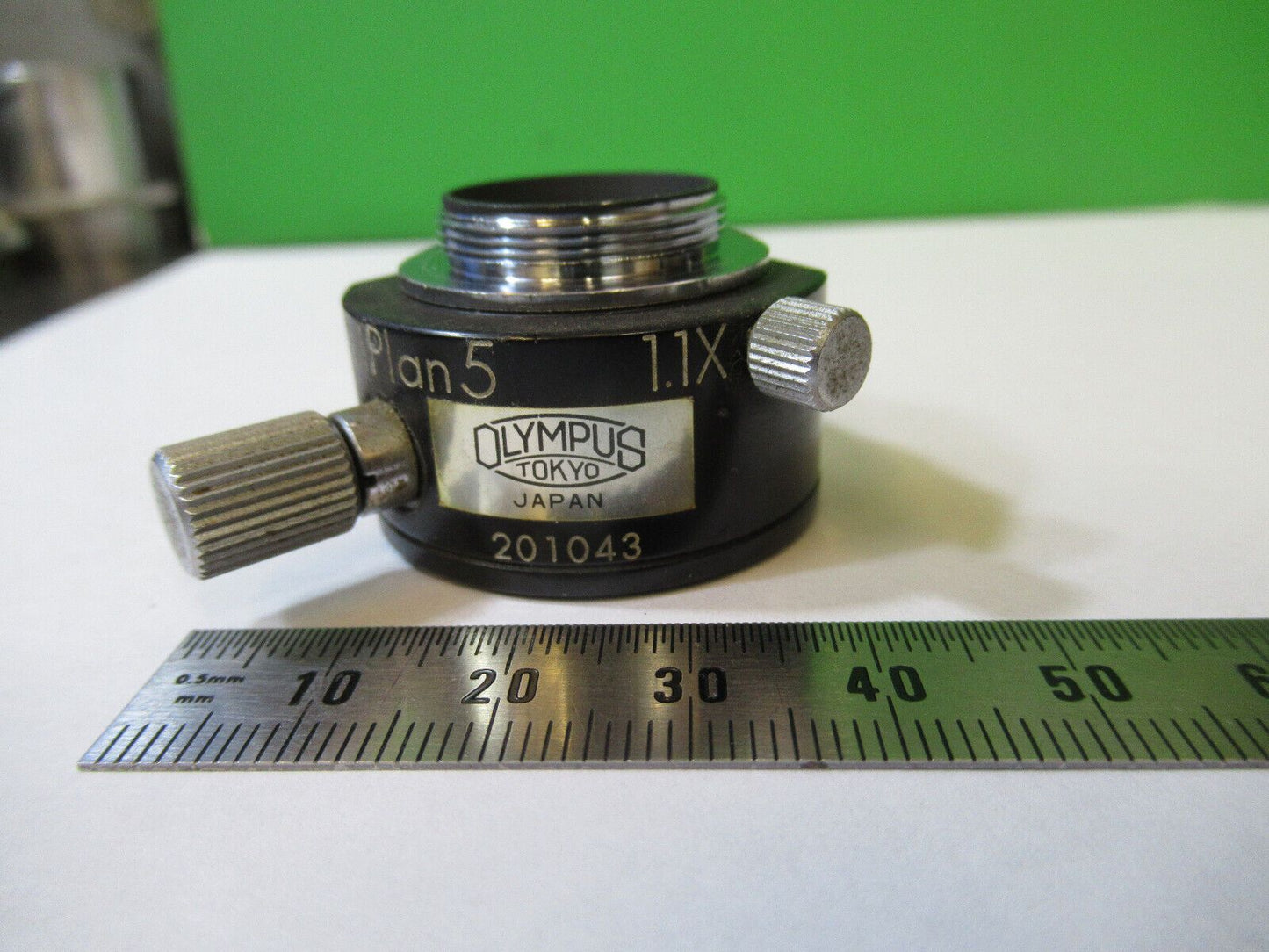 OLYMPUS JAPAN NOMARSKI DIC PRISM MPLAN 5 MICROSCOPE PART AS PICTURED &22-A-06