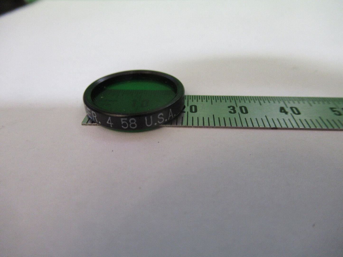 OPTICAL TIFFEN GREEN FILTER LENS OPTICS  AS PICTURED W9-A-34