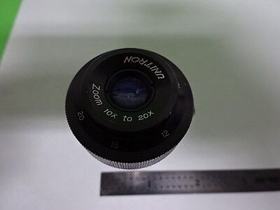 MICROSCOPE PART UNITRON EYEPIECE ZOOM 10X 20X OPTICS #F5-B-08