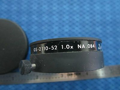 EG&G GAMMA SCIENTIFIC OPTICAL LENS OPTICS MIL SPEC 1.0X NA.084