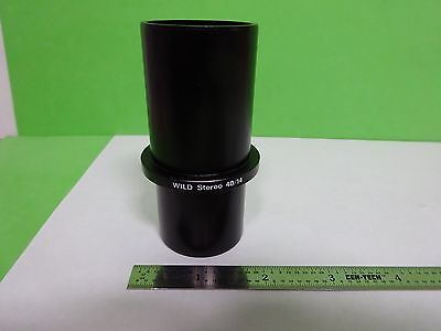 MICROSCOPE PART WILD 304490 SWISS STEREO 40/14 ADAPTER OPTICS AS IS BIN#Y2-03