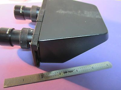 MICROSCOPE LEITZ WEZTLAR GERMANY BINOCULAR HEAD + EYEPIECES B&L OPTICS BN#22