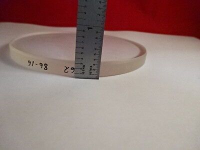 NICE OPTICAL FLAT 4" DIAMETER GLASS LENS PART OPTICAL OPTICS AS PICTURED &86-61