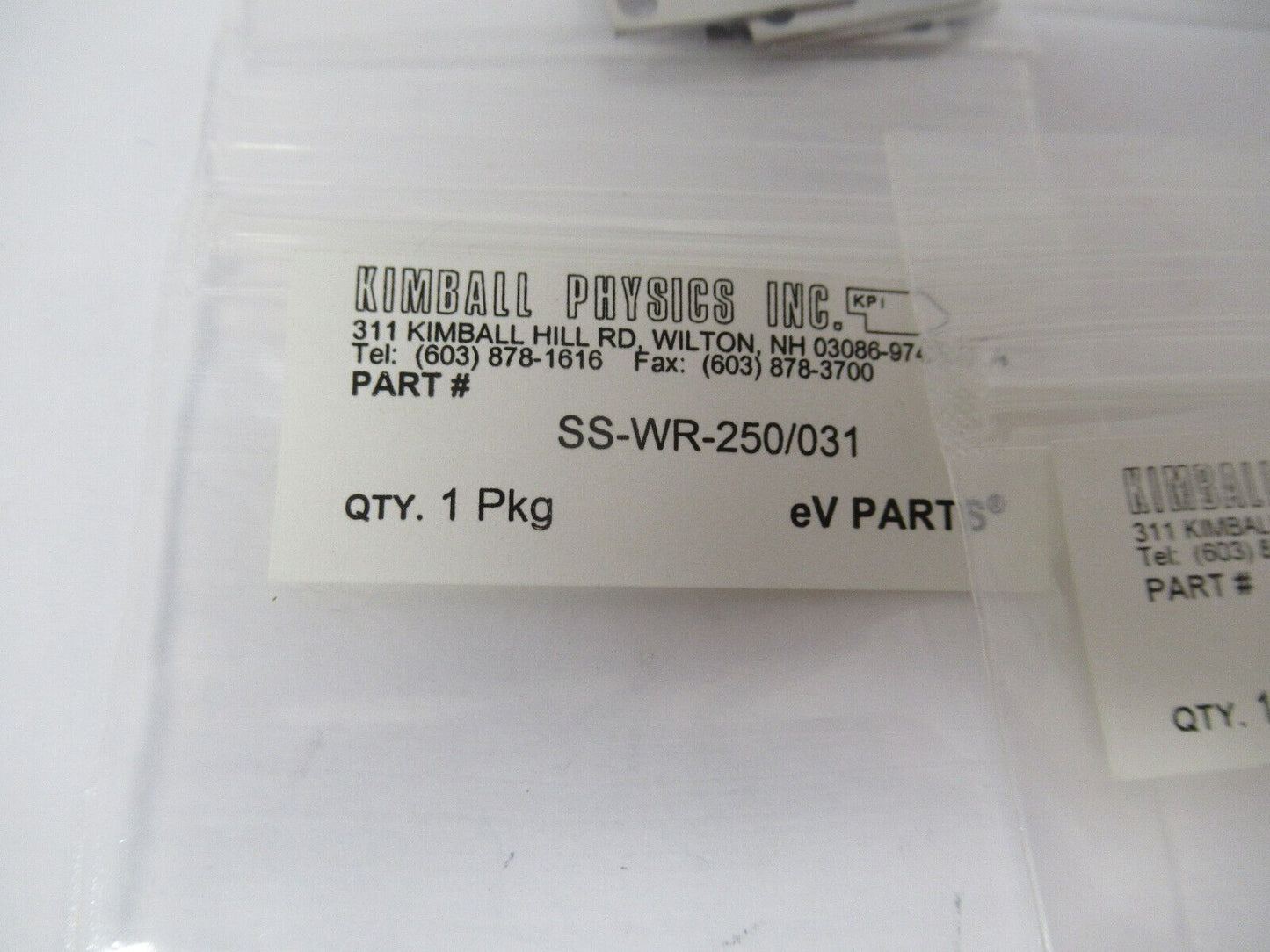 KIMBALL PHYSICS eV LOT PARTS HIGH VACUUM RATED AS PICTURED  #W1-A-36