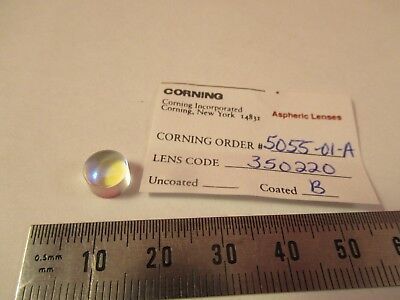 OPTICAL CORNING PL-CX LENS COATED LASER OPTICS AS PICTURED &66-A-100