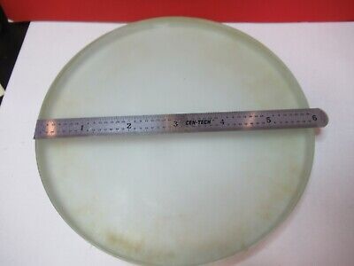 FOR PARTS LARGE GLASS PLATE STAGE GLASS MICROSCOPE PART AS PICTURED &Q1-A-75