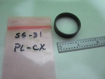 MICROSCOPE PART MOUNTED LENS PLANO CONVEX LEITZ GERMANY OPTICS AS IS BIN#S6-31