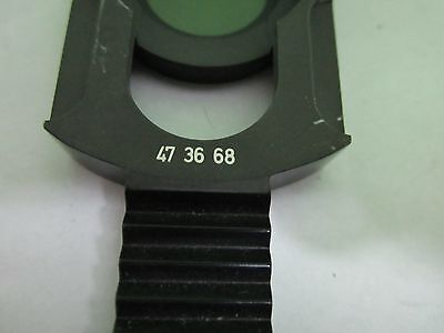 MICROSCOPE PART ZEISS GERMANY SLIDE POLARIZER 473668 OPTICS AS IS BIN#T2-31