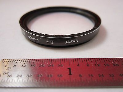 OPTICAL FILTER LENS HOYA JAPAN 43 mm +2 OPTICS BIN#PMEL