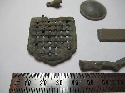 ANTIQUE BRASS BRONZE LOT MEDIEVAL ??? from EUROPE BOG FIND AS PICTURED &3-DT-08