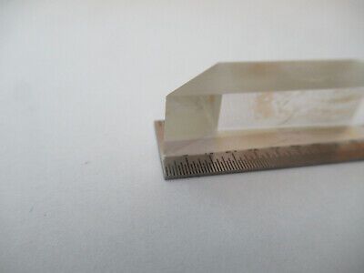 OPTICAL MIL SPEC GLASS PRISM [chip] LASER OPTICS AS PICTURED &F5-A-17