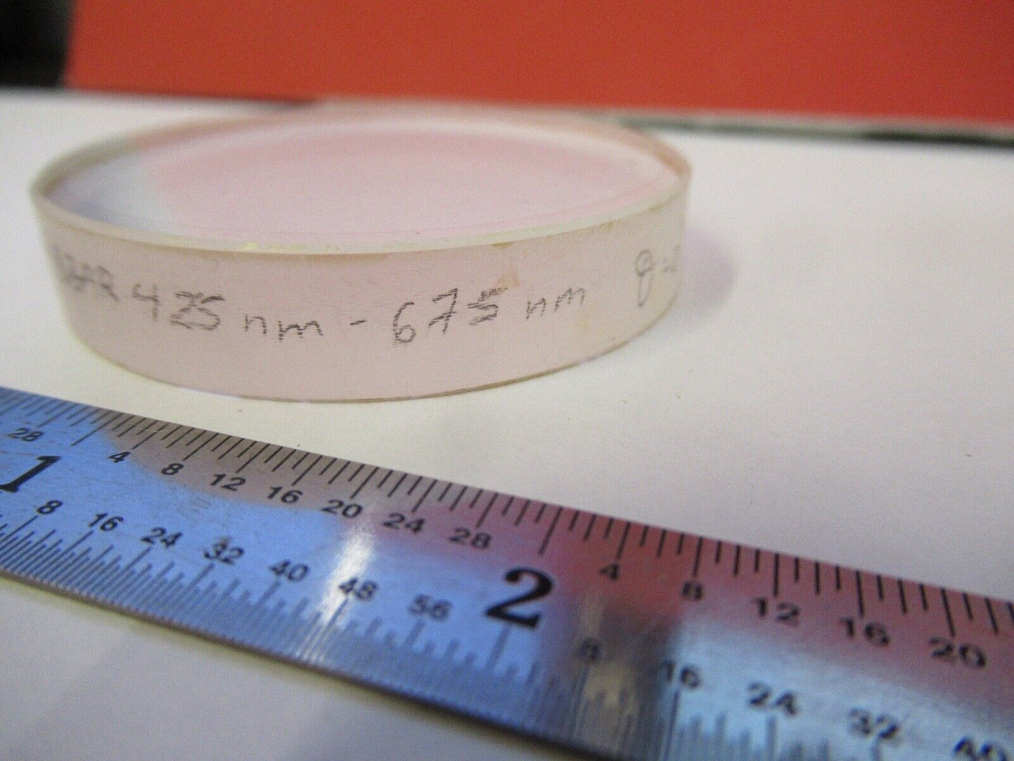 OPTICAL COATED LENS 425 - 675 nm OPTICS AS PICTURED &3-FT-X44