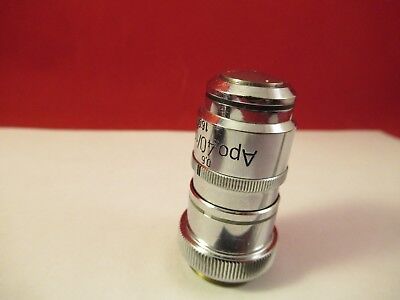 FOR PARTS CARL ZEISS APO OBJECTIVE 40X 160/ MICROSCOPE PART OPTICS &R7-FT-98