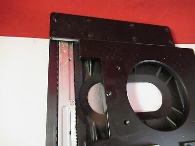 LEITZ DIALUX STAGE TABLE MICROMETER MICROSCOPE PART OPTICS AS PICTURED &FT-2-51