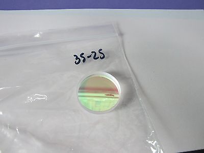 OPTICAL COATED FILTER LENS AS IS LASER OPTICS BIN#35-25