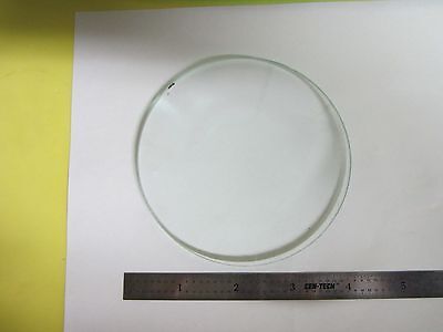 OPTICAL LARGE BI CONVEX LENS LASER OPTICS AS IS MIL SPEC  BIN#C7-B-31