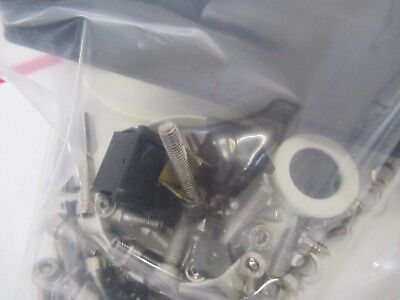 LEICA DMR GERMANY LOT SET OF SCREWS CAPS MICROSCOPE PART AS PICTURED #FT-3-7