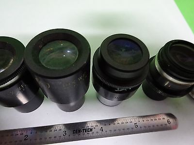 LOT 6 EA MICROSCOPE EYEPIECES ASSORTED OPTICS #W1-02