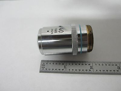 MICROSCOPE PART  NIKON JAPAN OBJECTIVE BD 40X PLAN OPTICS AS IS BIN#L8-11