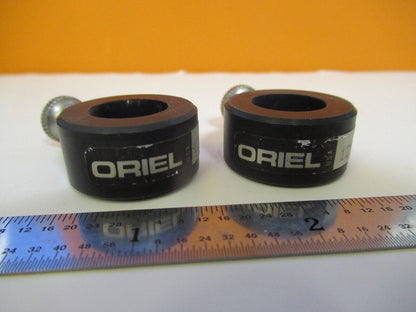 OPTICAL ORIEL PAIR CLAMPS FIXTURE OPTICS AS PICTURED &A7-A-68