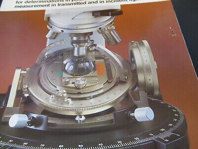 ORIGINAL BOOKLET LEITZ WETZLAR GERMANY LABORLUX 12 MICROSCOPE PART AS PICTURED