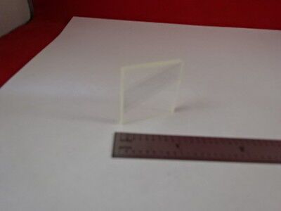 BK7 GLASS SQUARE PLATE OPTICAL LASER OPTICS AS IS &81-A-50