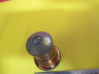 ANTIQUE SPENCER BUFFALO BRASS OBJECTIVE 10X MICROSCOPE PART AS PIC &FT-6-156