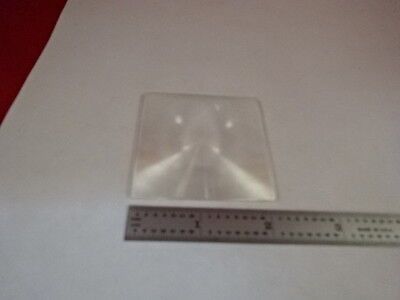 MICROSCOPE PART FRESNEL SQUARE LENS [few scratches] OPTICS AS IS #M6-A-71