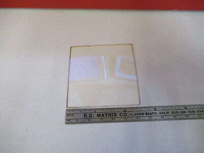 OPTICAL AMBER GLASS PLATE OPTICS AS PICTURED &13-FT-12