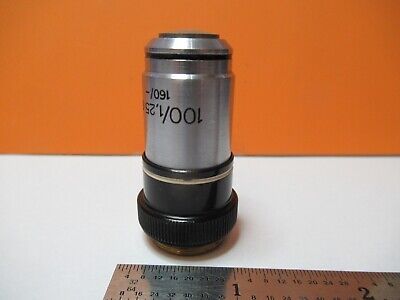 CARL ZEISS GERMANY OBJECTIVE 100X /160 OPTICS MICROSCOPE PART AS PIC &A9-A-64