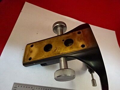 MICROSCOPE PART WILD HEERBRUGG SWISS M20 BRASS CONDENSER HOLDER AS IS #51-A-13