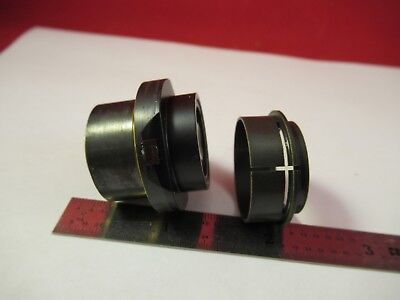 LEITZ WETZLAR GERMANY BRASS MOUNTED LENS ILLUM OPTICS MICROSCOPE PART &FT-1-55