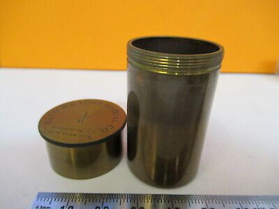 EMPTY BRASS BAUSCH LOMB CAN 1/6 OBJECTIVE MICROSCOPE PART AS PICTURED &A2-FT-75