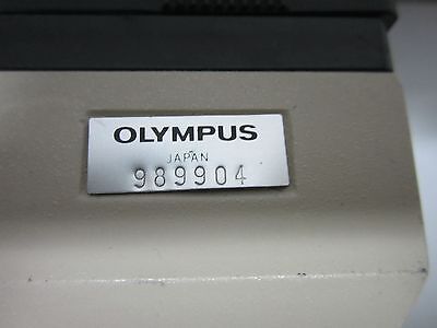 FOR PARTS MICROSCOPE PART OLYMPUS HEAD OPTICS AS IS  BIN#26-97