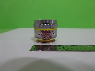 MICROSCOPE PART OBJECTIVE LEITZ GERMANY NPL FLUOTAR 10X OPTICS AS IS BIN#V3-B-11