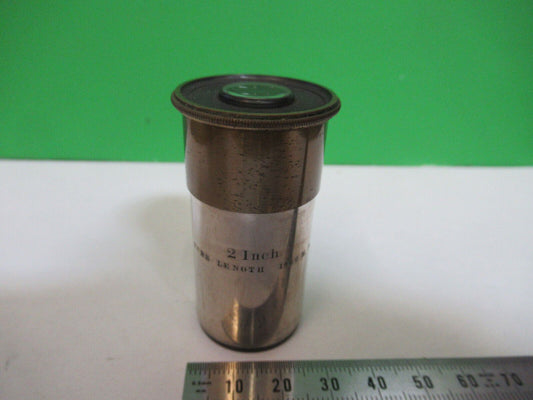 ANTIQUE BAUSCH LOMB "2 INCH" EYEPIECE OPTICS MICROSCOPE PART AS PICTURED P2-B-53