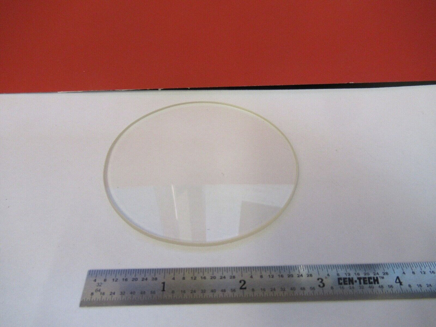 OPTICAL FLAT GLASS ROUND PLATE OPTICS AS PICTURED &3-FT-X45