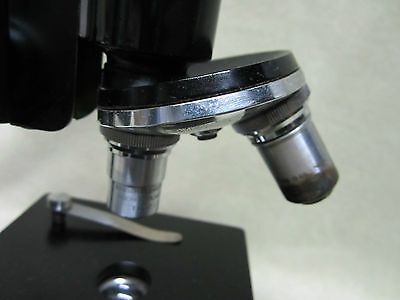 VINTAGE OPTICAL BAUSCH LOMB MICROSCOPE COLLECTABLE OK OPTICS AS IS BIN#1