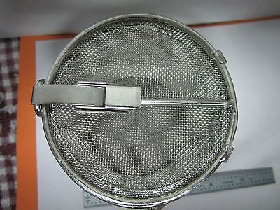 STAINLESS STEEL MESH CONTAINER CLEANING LASER OPTICS  BIN#A3