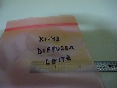 MICROSCOPE PART LEITZ GERMANY FILTER DIFFUSER ILLUMINATOR OPTICS AS IS BIN#X1-43