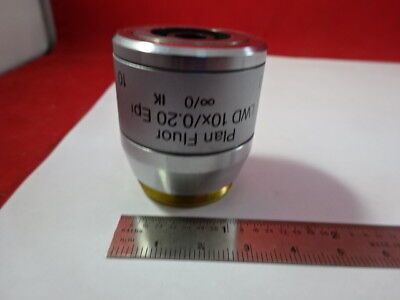 REICHERT POLYVAR LEICA OBJECTIVE 10X LWD LENS MICROSCOPE PART OPTICS AS IS 91-84