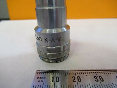 K-A-V JAPAN OBJECTIVE 6.5mm LENS OPTICS MICROSCOPE PART AS PICTURED #F9-A-41